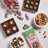 Box of holiday chocolates and treats