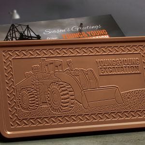 large Belgian chocolate bar